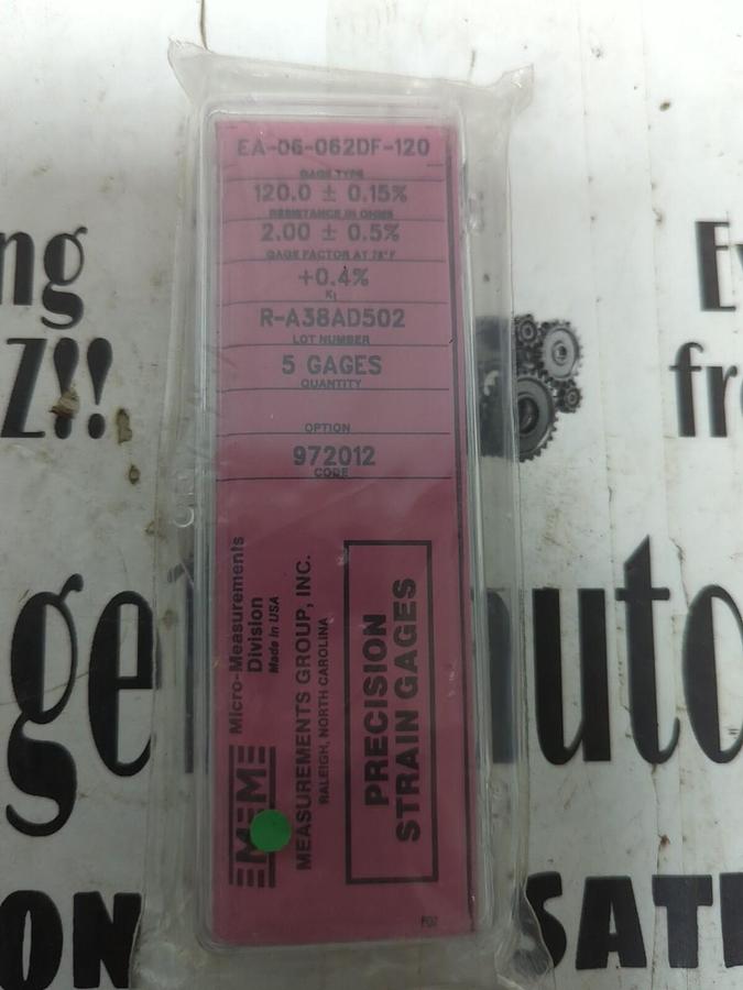 MICRO-MEASUREMENTS,EA-06-06DF-120, PRECISION STRAIN GAUGES 5-PK NOS