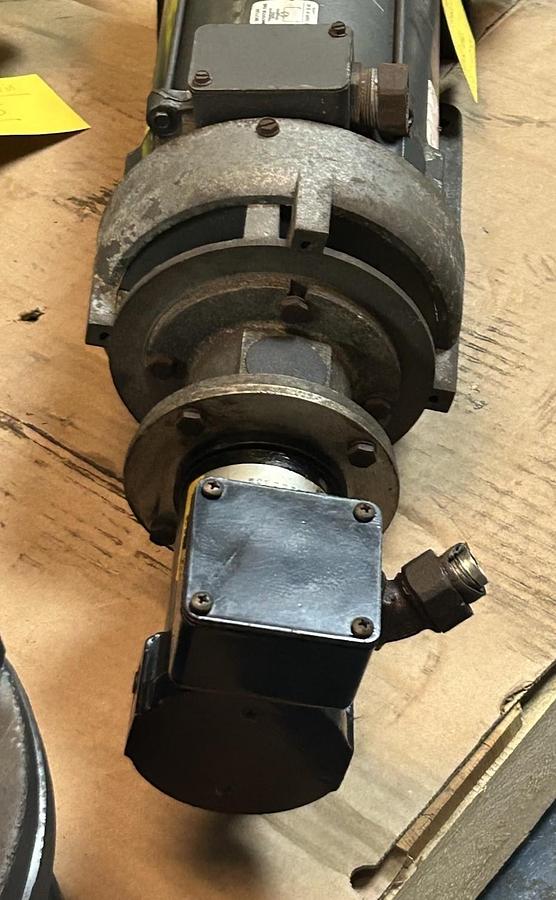 Used BALDOR,CDP3455,DC MOTOR 1HP 1750RPM W/ BTG1000 TACHOMETER 50V 1000RPM