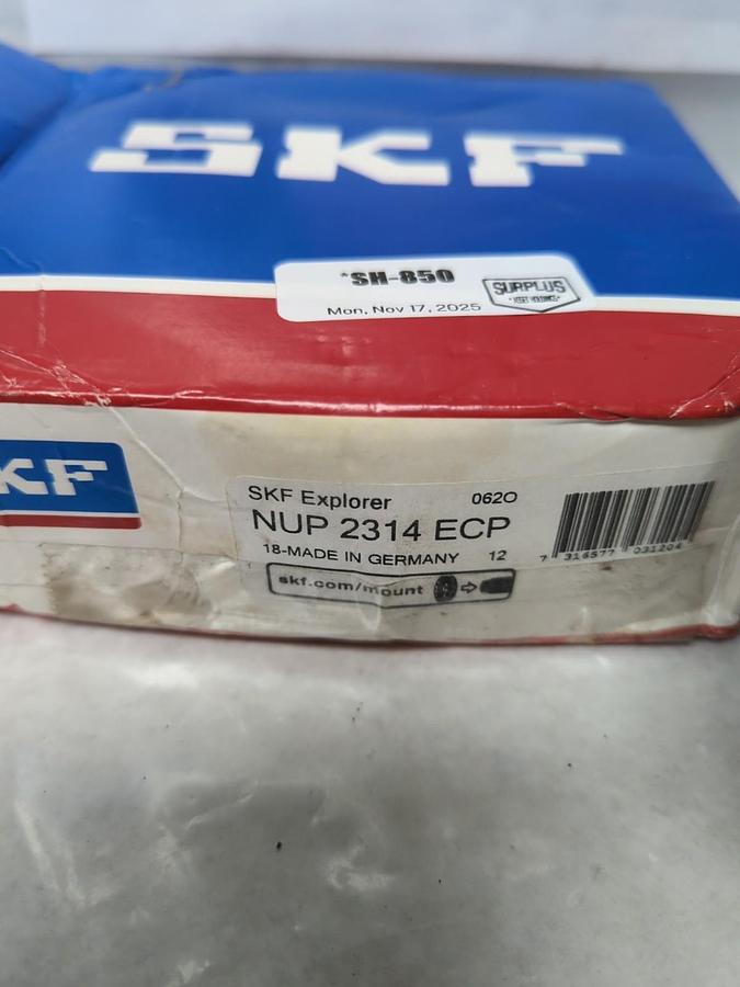 SKF,NUP 2314 ECP,CYLINDRICAL ROLLER BEARING 70MM BORE NOS