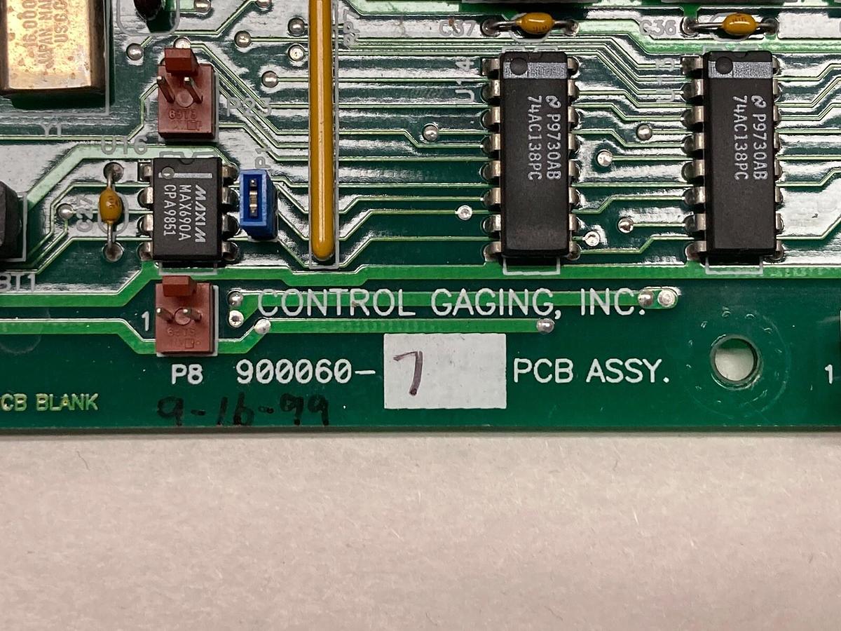 Used Control Gaging,900060-001D,PCB Circuit Board