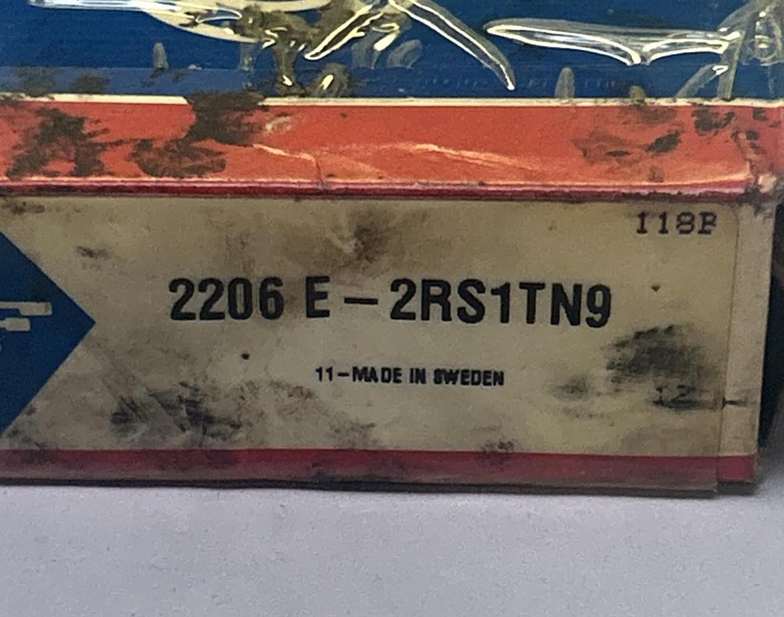 SKF,2206 E-2RS1TN9,RUBBER SEALED BALL BEARING NOS