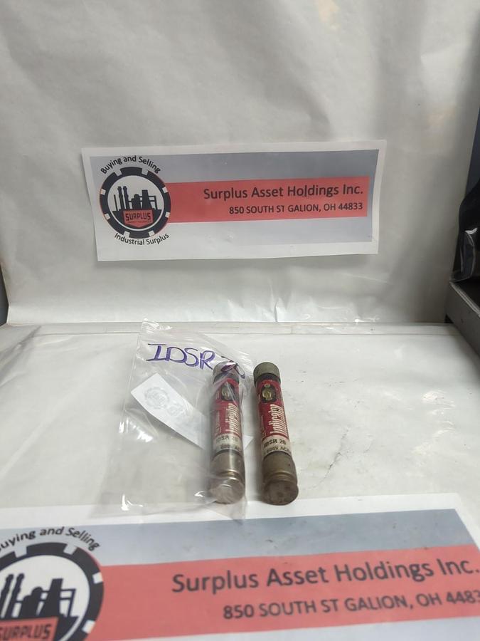 Used LITTELFUSE,IDSR-20,INDICATOR FUSE 20 AMP LOT OF 2 PRE-OWNED