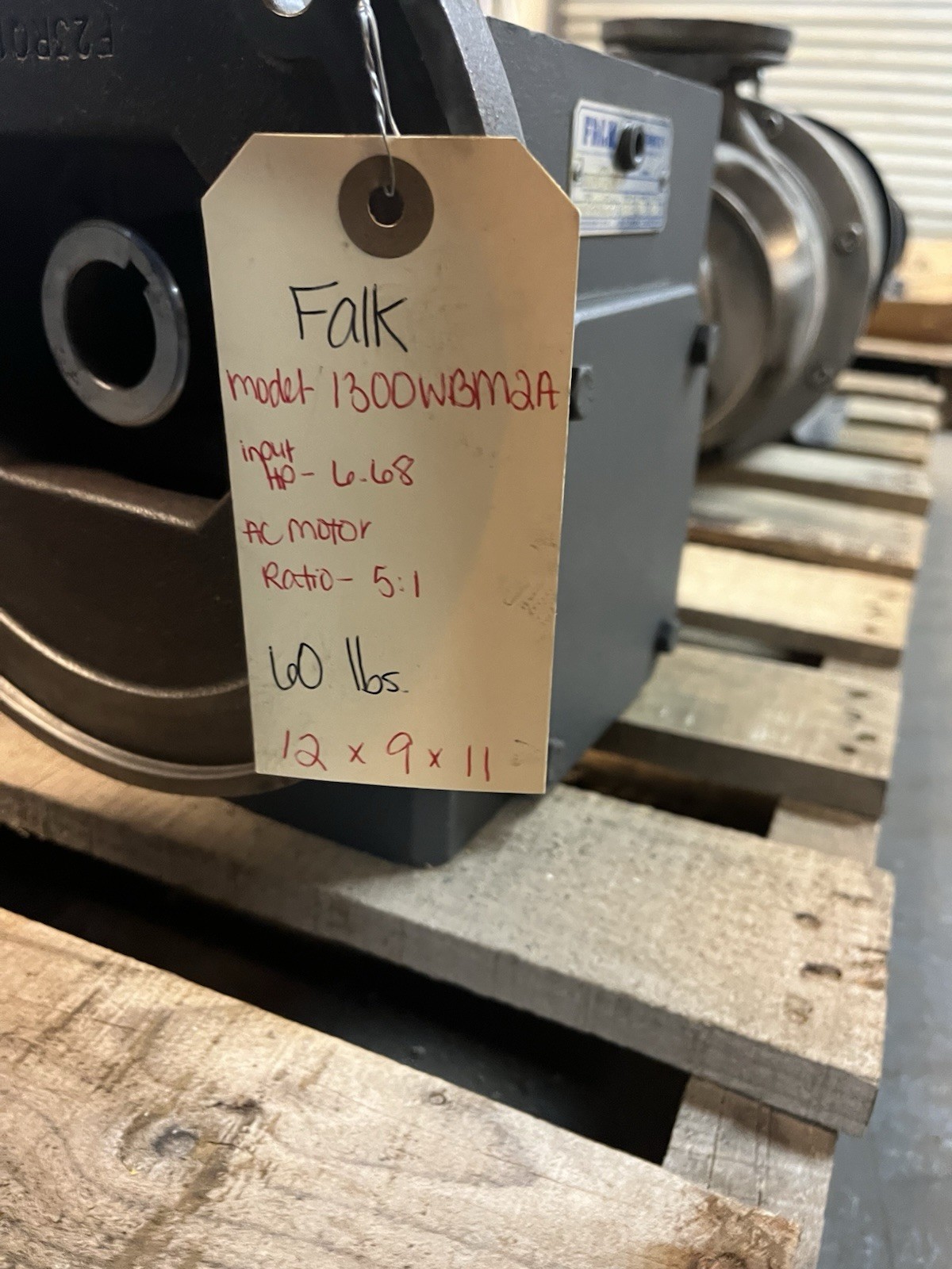 FALK,1300WBM2A,OMNIBOX WORM GEAR REDUCER 6.68HP RATIO 5
