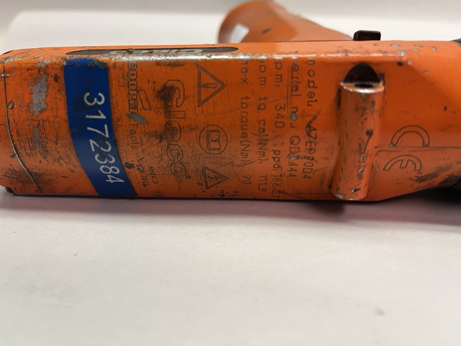 Used CLECO,47EP90D4,PISTOL GRIP DC TRANSDUCER NUTRUNNER