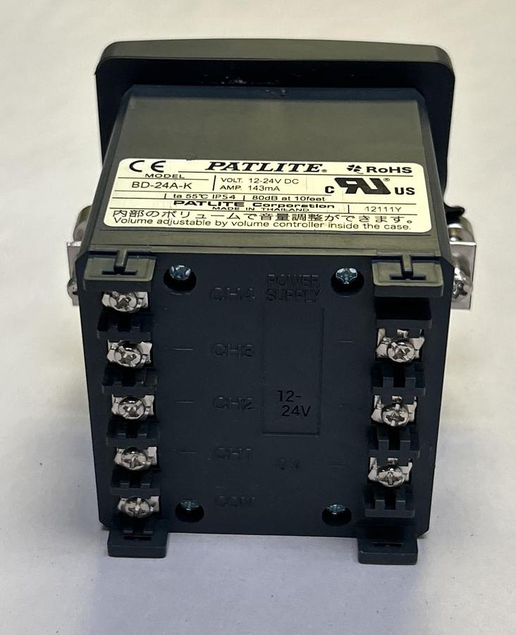 Used PATLITE,BD-24A-K,ALARM 12-24VDC
