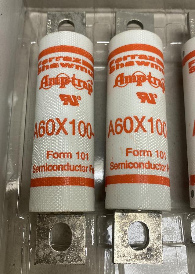 Ferraz Shawmut,A60X100-4,Power Fuse 100A 600VAC Lot Of 5 NOS