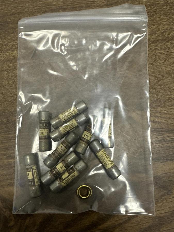 Buss,KTK10,Fast Acting Fuse Lot of 10