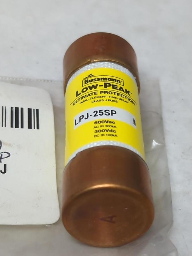 COOPER BUSSMANN,LPJ-25SP,LOW-PEAK 25 AMP FUSE NOS