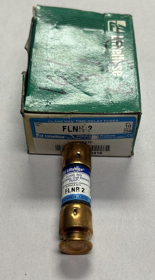 LITTELFUSE,FLNR2,FUSE 2A 250V LOT OF 10 NEW