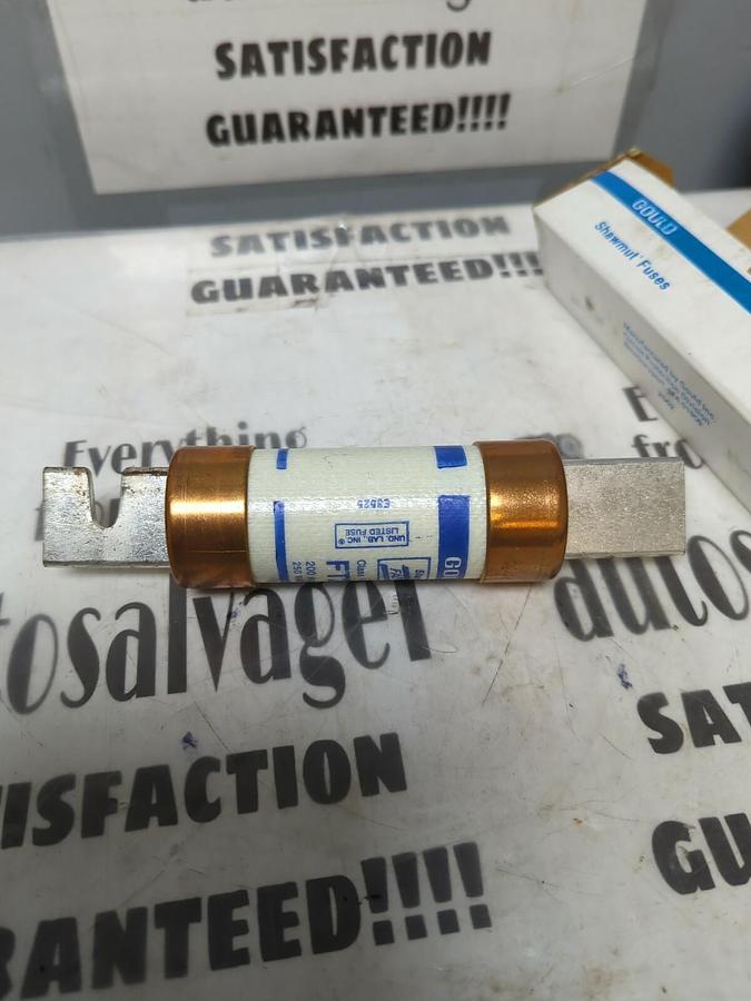 GOULD SHAWMUT,FT200R,CLASS RK FALT-TRAP FUSE 200 AMP 250 V NOS