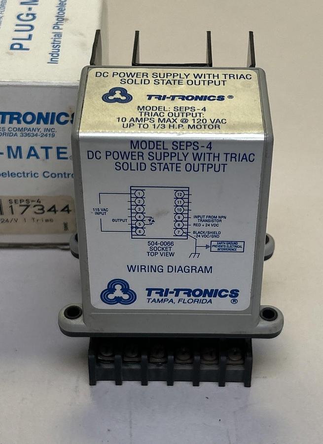 TRI-TRONICS,SEPS-4,POWER SUPPLY 24V NOS