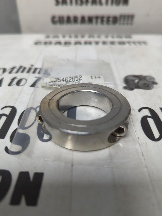 CLIMAX,2C-118-S,STAINLESS STEEL 2PIECE SHAFT/CLAMP COLLAR 1-3/16 INCH BORE NOS