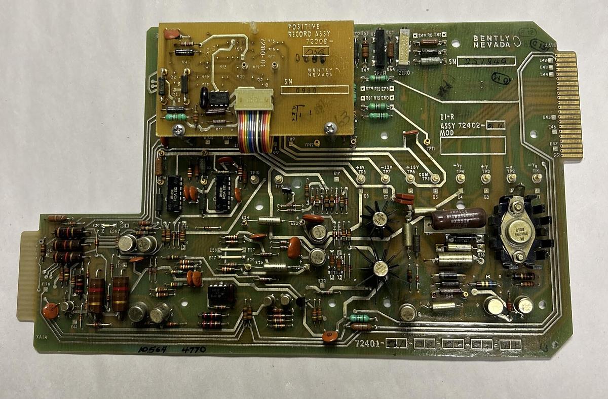 Used BENTLY NEVADA,72402-01,PC CIRCUIT BOARD