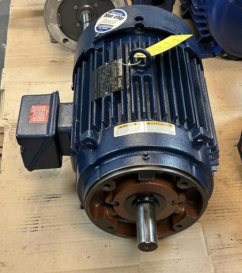 Used MARATHON ELECTRIC,8VM215TTFS4594ANL,MOTOR 5HP 460V 1170RPM 3PH 215TC FRAME