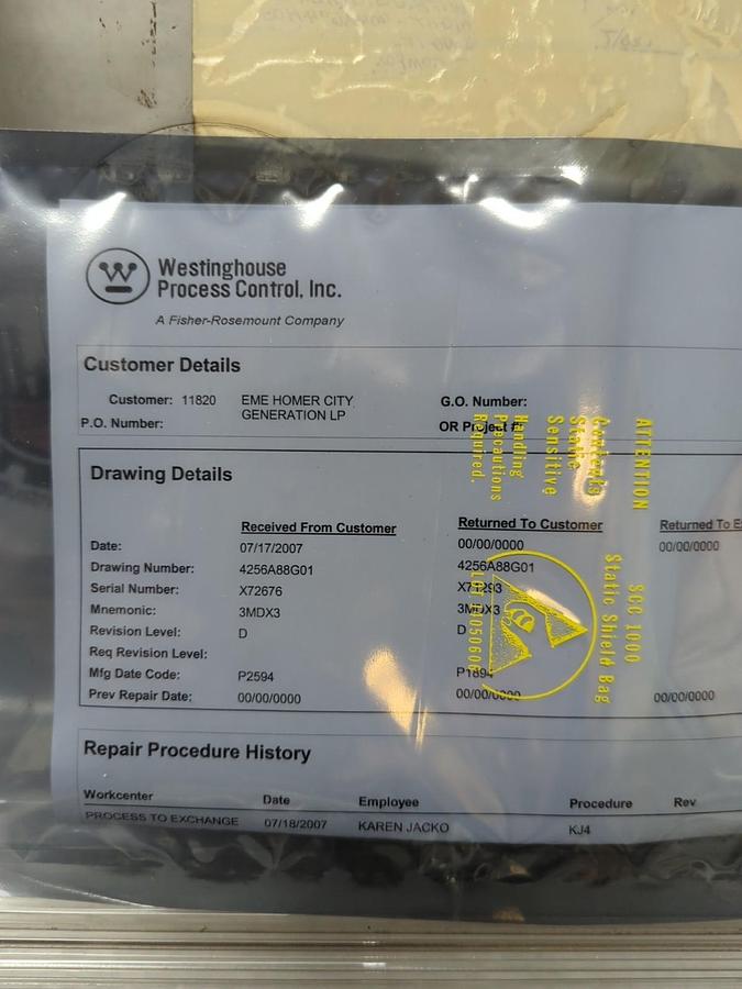 WESTINGHOUSE,4256A88G01,CIRCUIT BOARD NOS