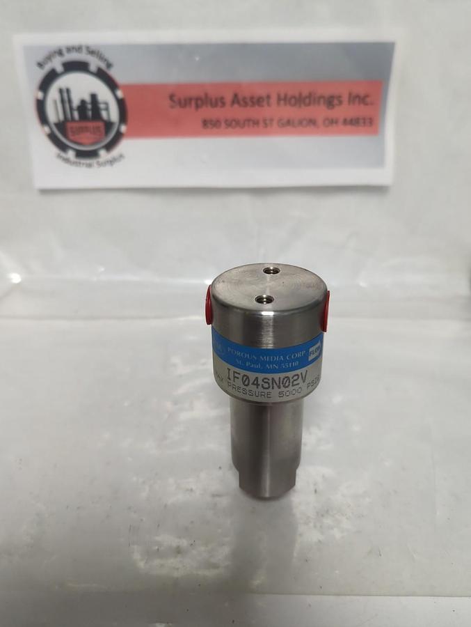 Used POROUS MEDIA CORP,IF04SN02V,5000 PSI MAX PRE-OWNED