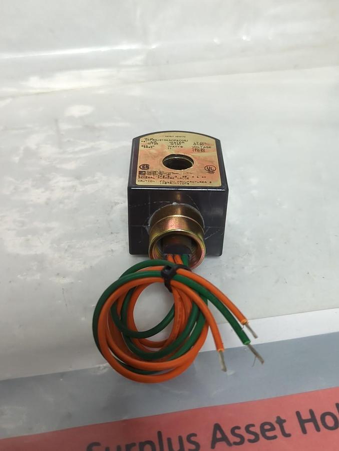 Used PARKER,04F3OU2104ACF4C05J,SOLENOID VALVE COIL 125PSI 11 WATT PRE-OWNED