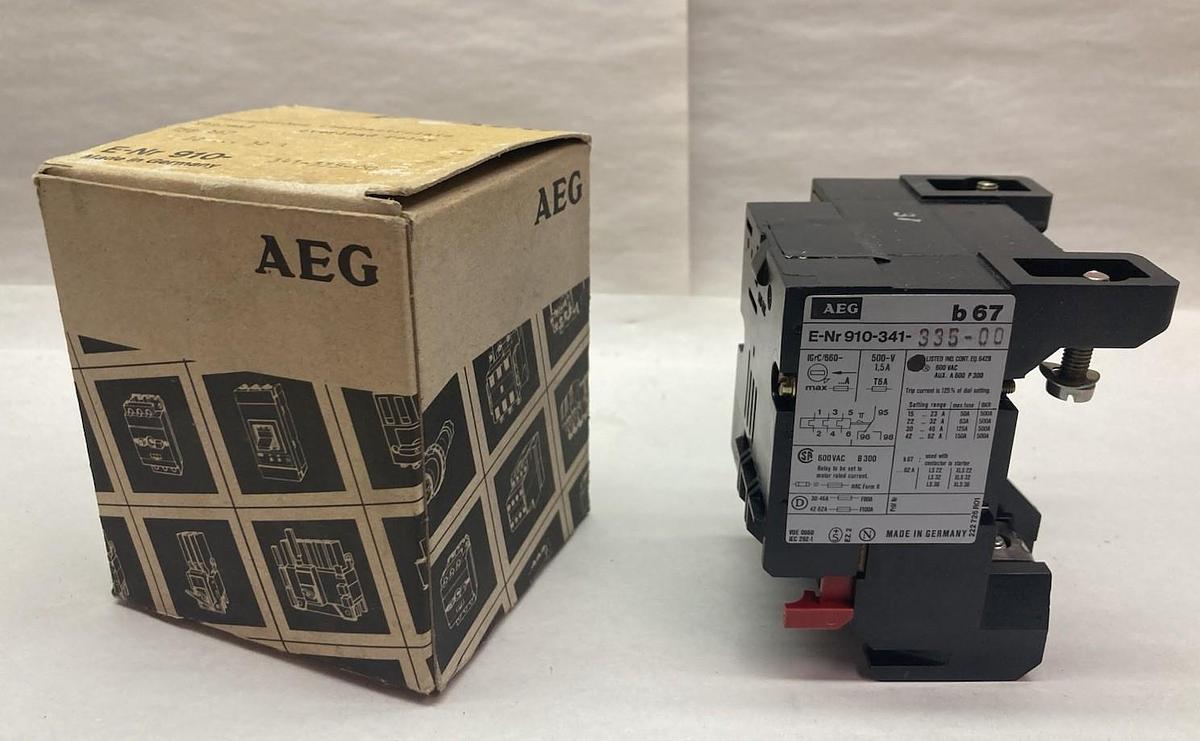 AEG Contactor,b 67 E-Nr 910-341-335-00,Contactor 600Vac