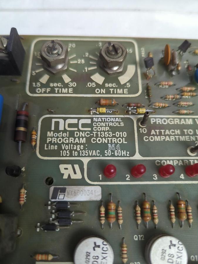 Used NATIONAL CONTROLS,DNC-T1353-010,TIMER BOARD PRE-OWNED