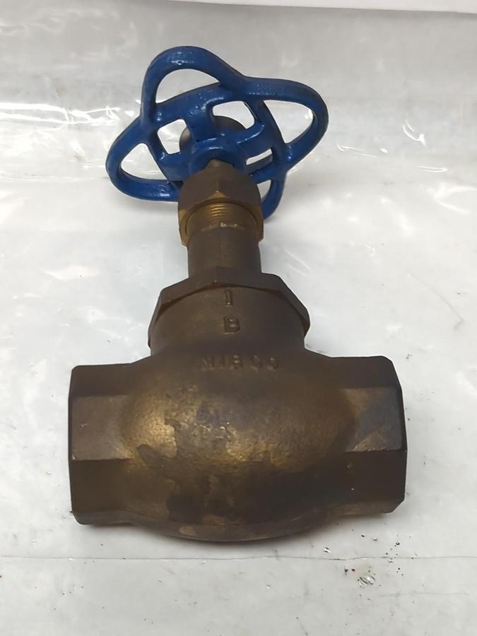 Used NIBCO,T-211-Y,BRONZE GLOBE VALVE 1 INCH PRE-OWNED