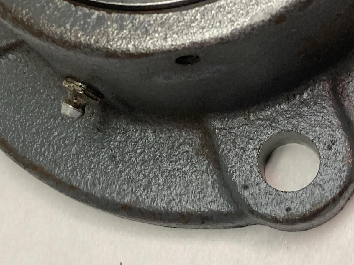 Used Link-Belt,FB22435E,4-Bolt Flange Round Roller Bearing Unit 2-3/16 Inch Bore