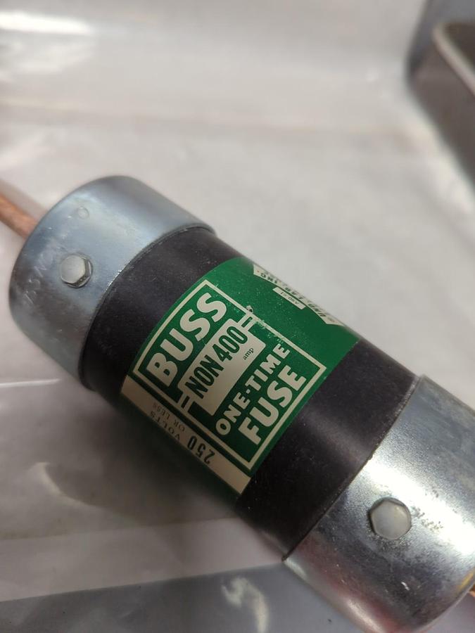 COOPER BUSSMANN,NON-400,ONE TIME FUSE 400 AMP NOS