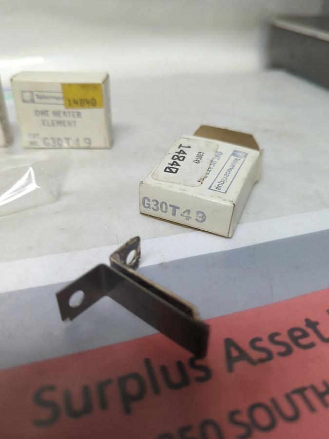 TELEMECANIQUE,G30T49,OVERLOAD HEATER ELEMENT LOT OF 5 NOS