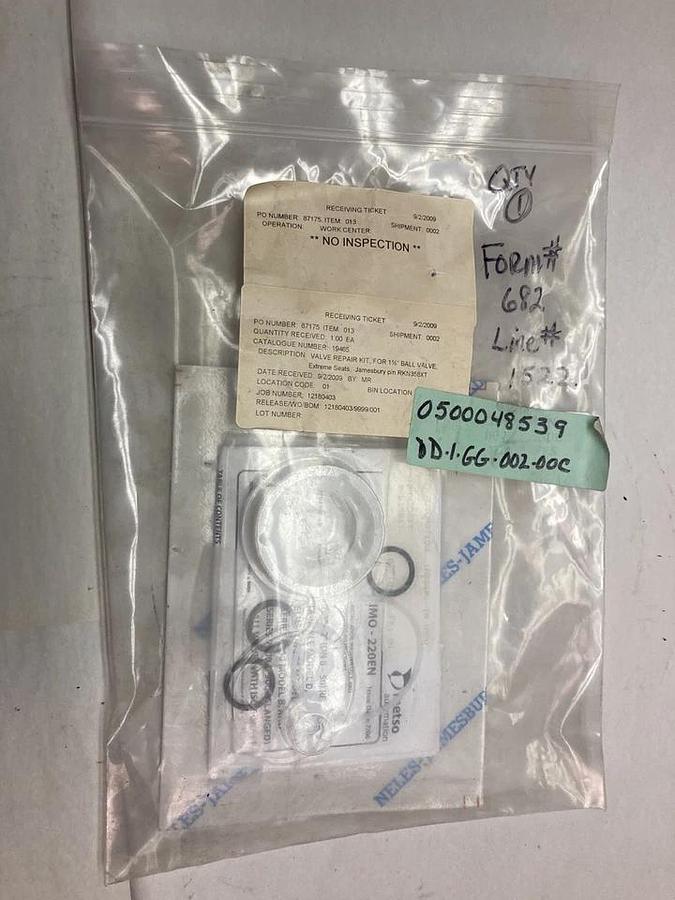 Used Jamesbury,RKN358XT,Seal Repair Kit