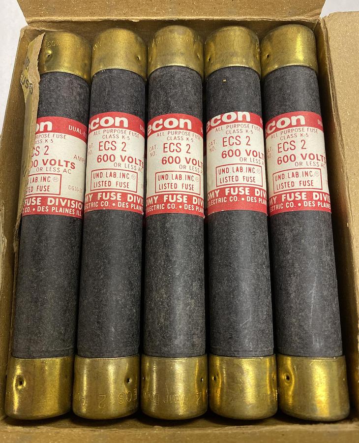 Econ,ECS2,Fuse Lot Of 10 NOS