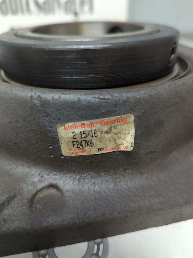 LINK BELT,F247K6,FOUR BOLT FLANGE BEARING 2-15/16 INCH BORE MISSING BOX NOS
