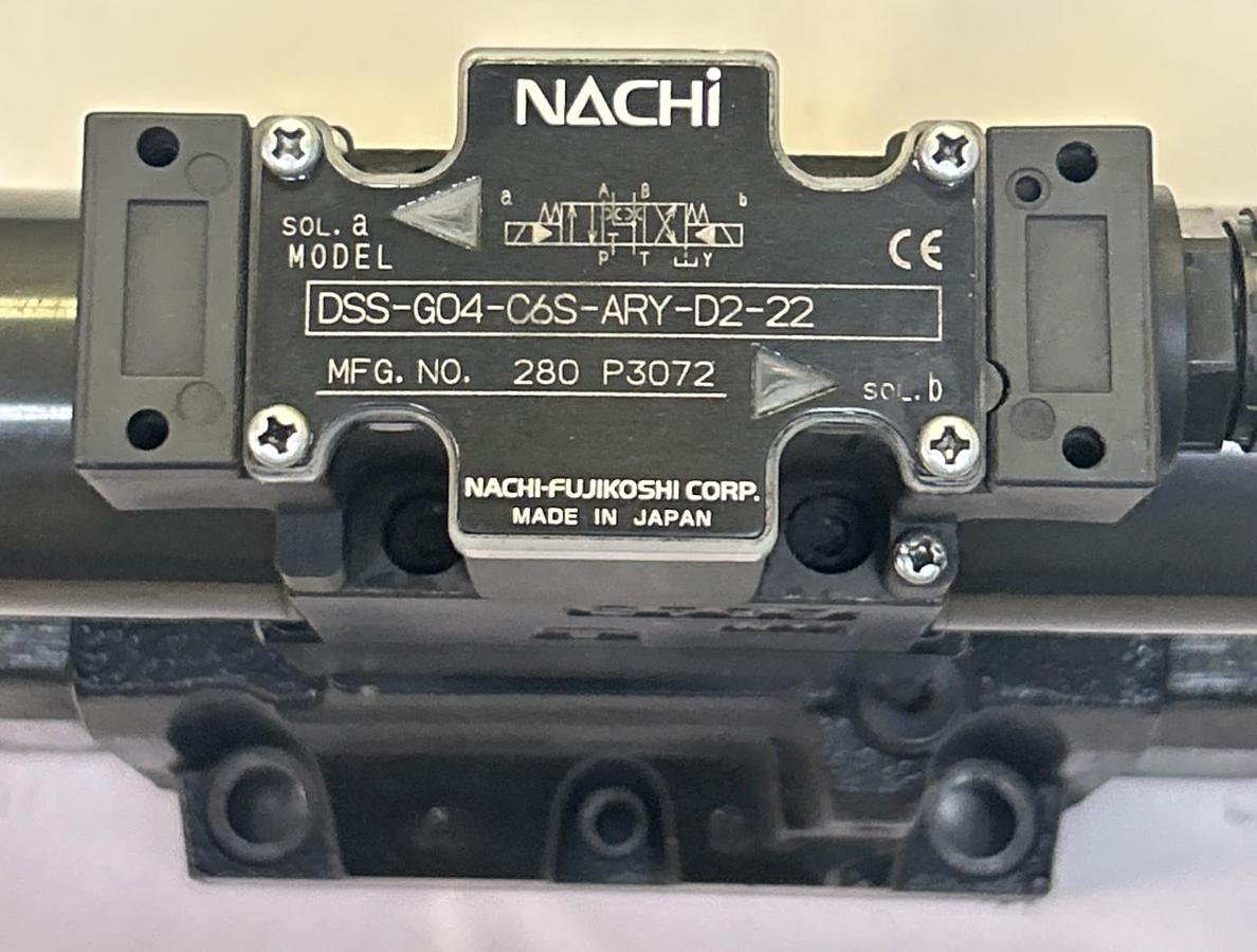 Used NACHI,DSS-G04-C6S-ARY-D2-22,HYDRAULIC DIRECTIONAL CONTROL VALVE