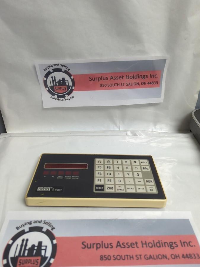 Used BURR-BROWN,TM77,BATCH CONTROL INTERFACE PANEL/KEYBOARD PRE-OWNED