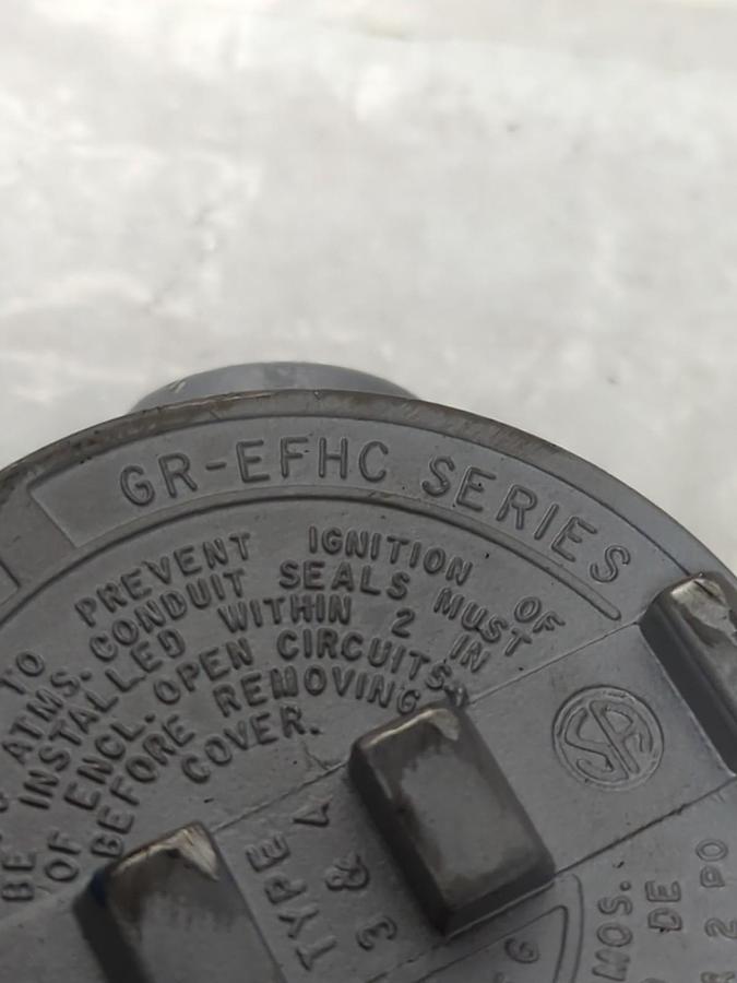 Used APPLETON,GR-EFHC,EXPLOSION PROOF HUB COVER PRE-OWNED