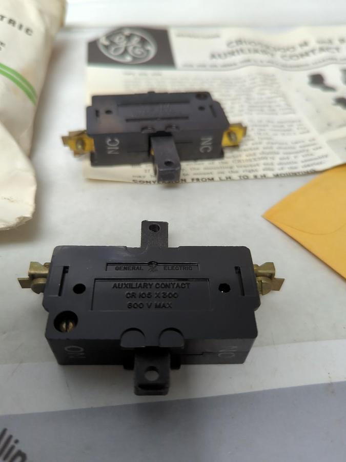 GENERAL ELECTRIC,CR105X300N,AUXILIARY CONTROL CONTACT KIT SIZE 3-4 NOS