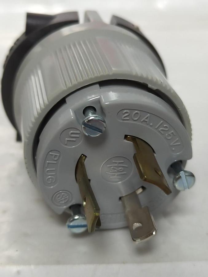 ARROW HART,6202,LOCKING PLUG NEMA L5-20P 125V 20A 2P 3W NOS