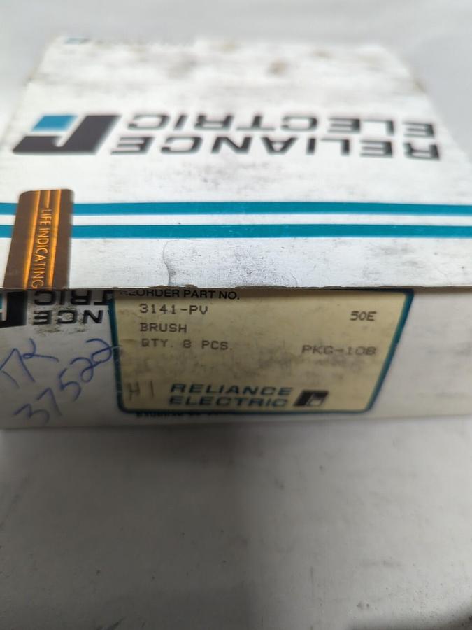 RELIANCE ELECTRIC,3141-PV,CARBON MOTOR BRUSHES BOX OF 8 PIECES NOS