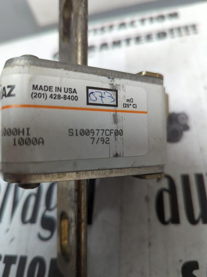 FERRAZ,A060URN1000HI,FUSE 600V AC/ 1000A NOS