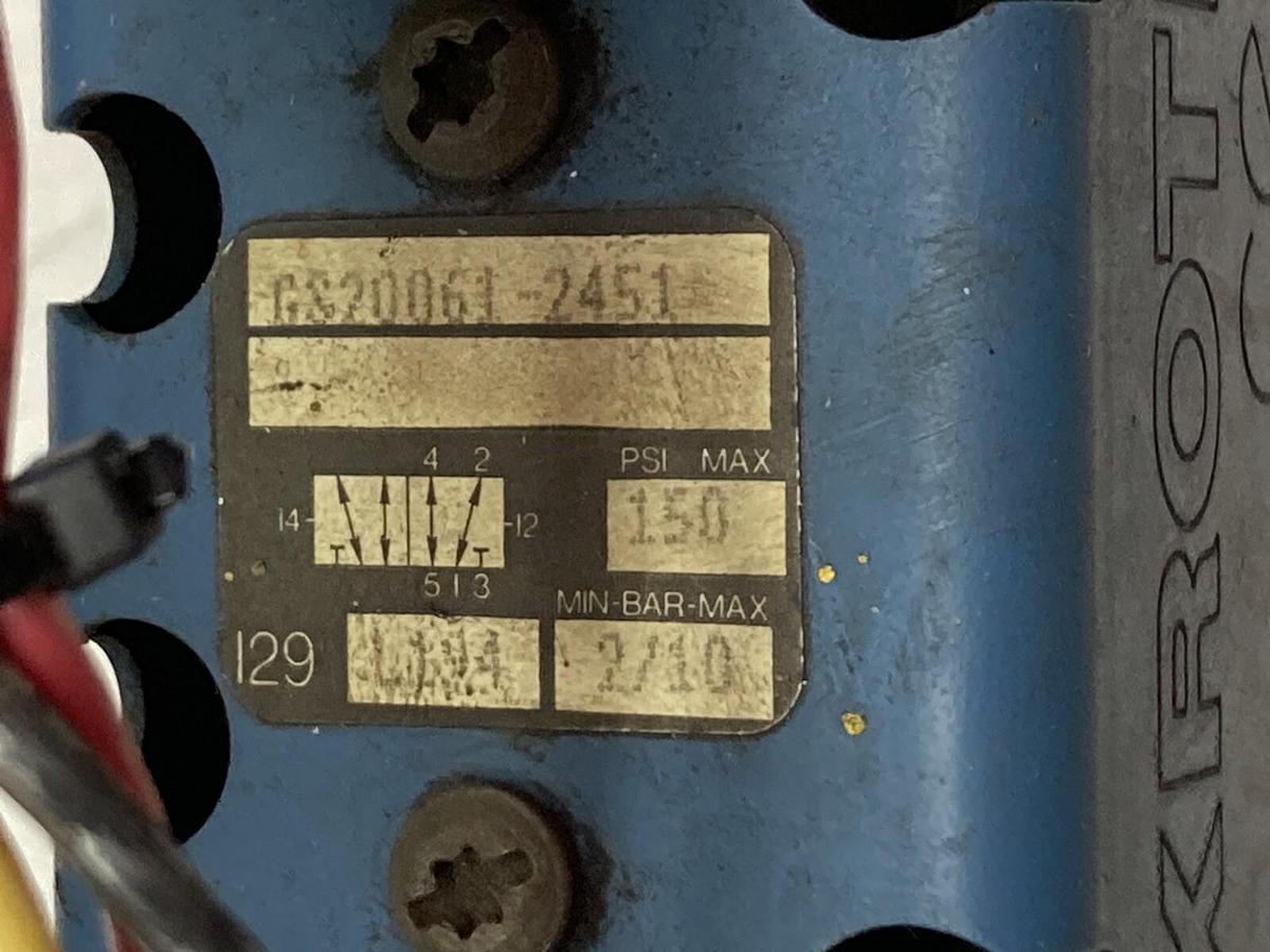 Used Wabco,GS20061-2451,Solenoid Valve 150PSI 2/10Bar