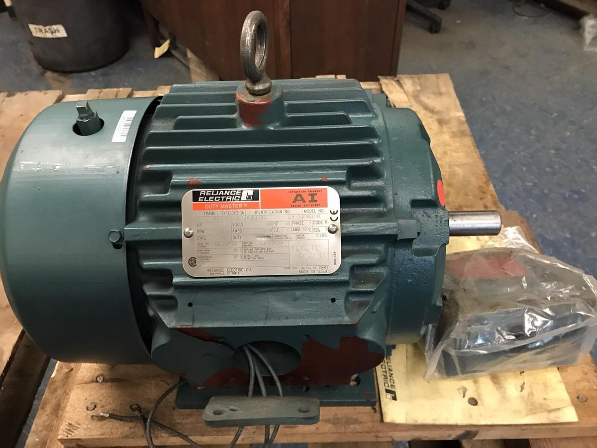 Reliance,P18G3110E,AI Duty Master Motor 1HP 1760RPM 460V Frame 182U NOS