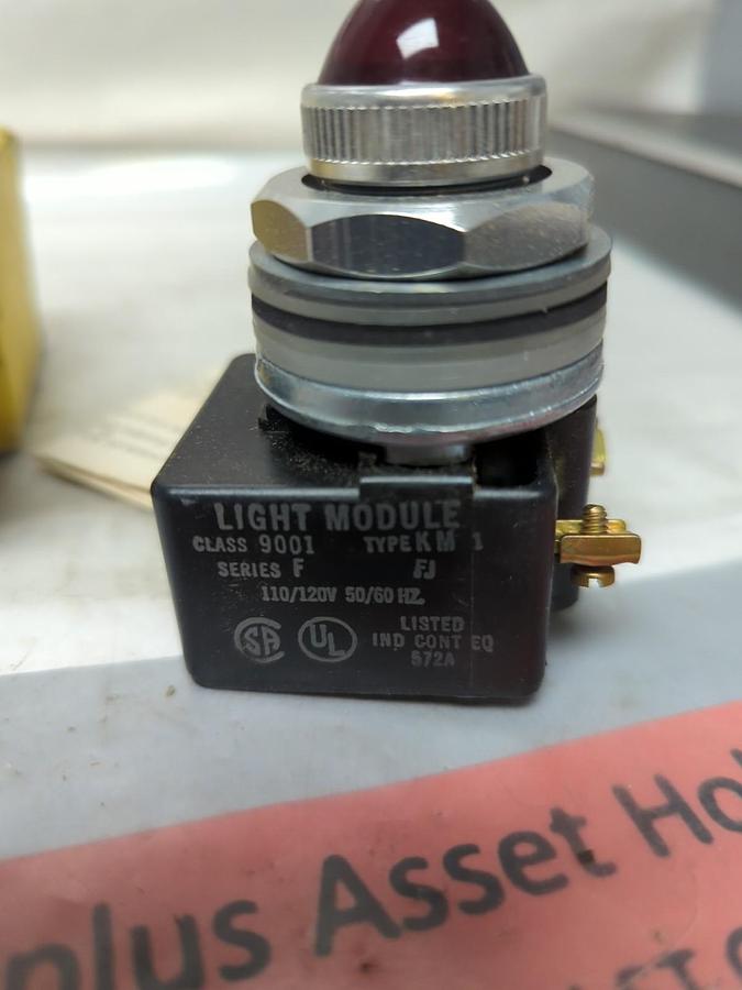 SQUARE D,9001 KP-1,PILOT LIGHT SERIES F NOS