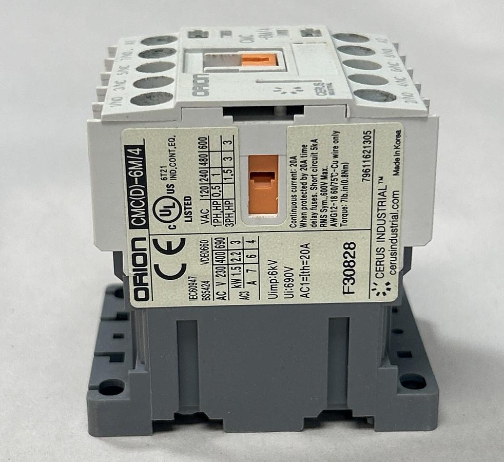 CERUS,CMC-6M/4,CONTACTOR 240V LOT OF 2 NOS