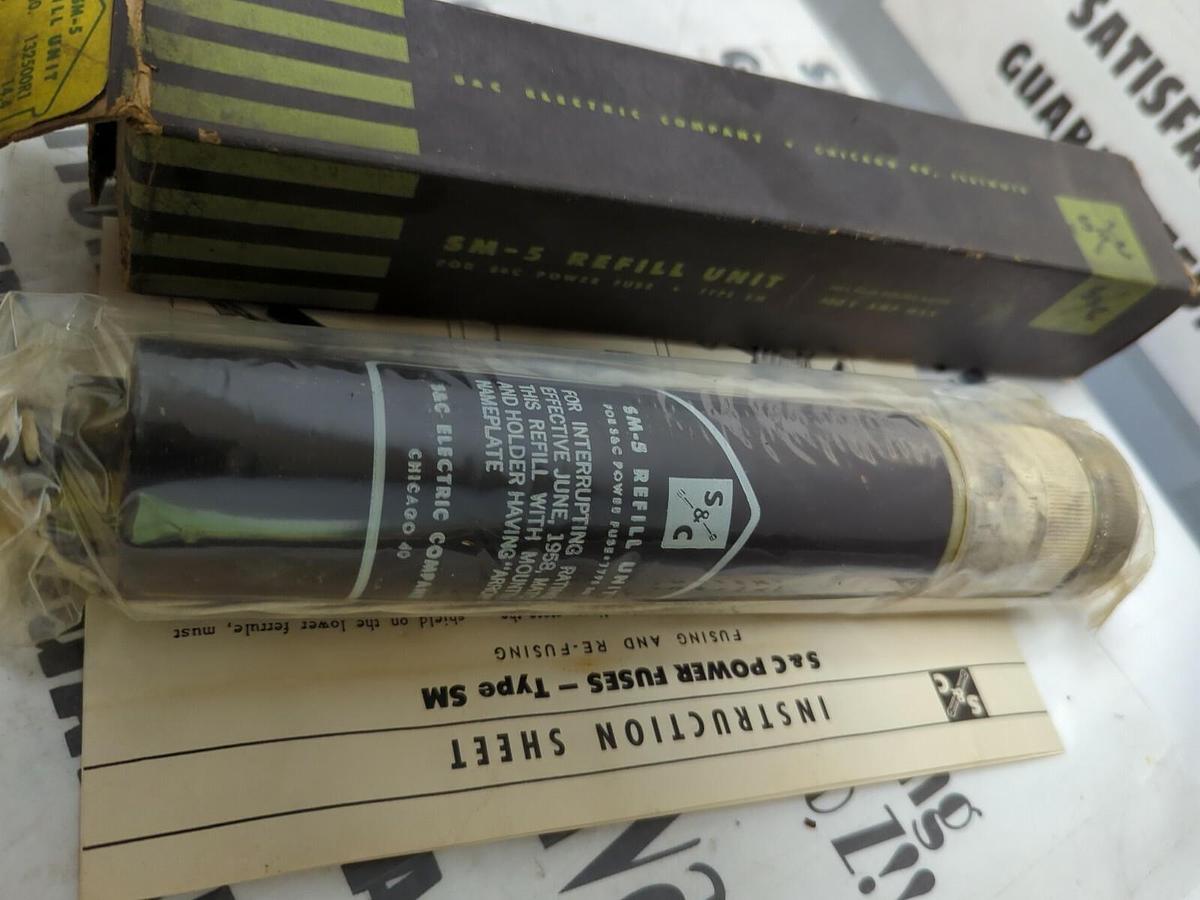 S & C,132500RT SM-5,REFILL UNIT KV-14.4 AMP-300E TCC NO-153-4 NOS