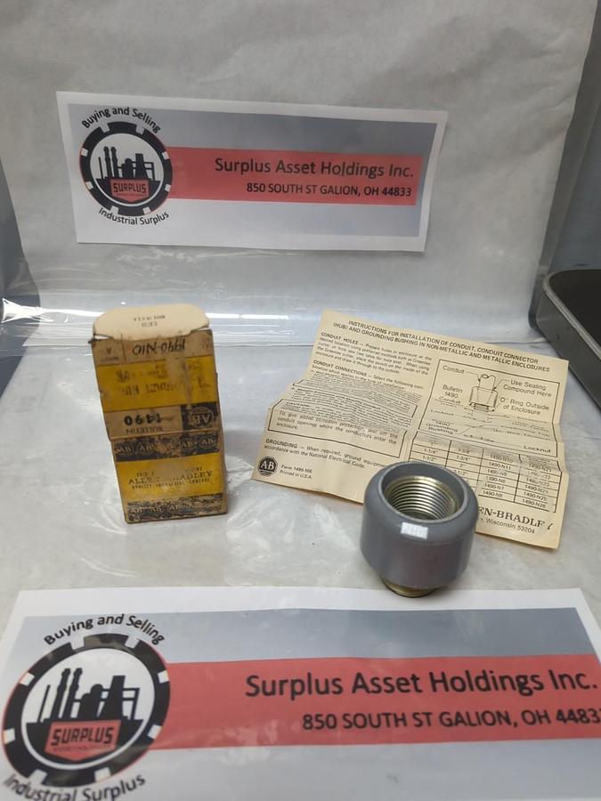 ALLEN BRADLEY,1490-N10,CONDUIT HUB 1 INCH NOS