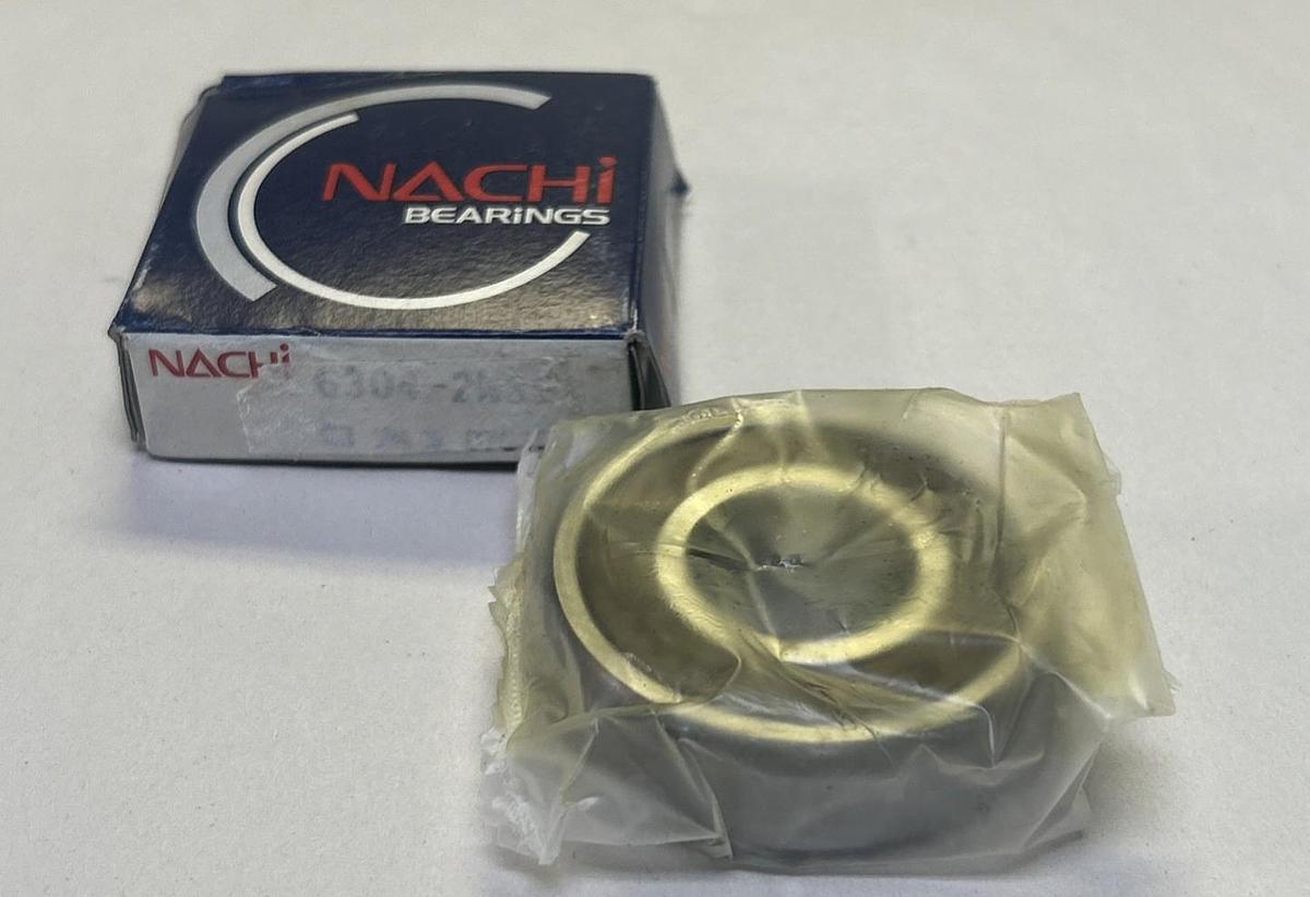 NACHI BEARINGS,6304-2NSE,DOUBLE RUBBER SEALED BALL BEARING NOS