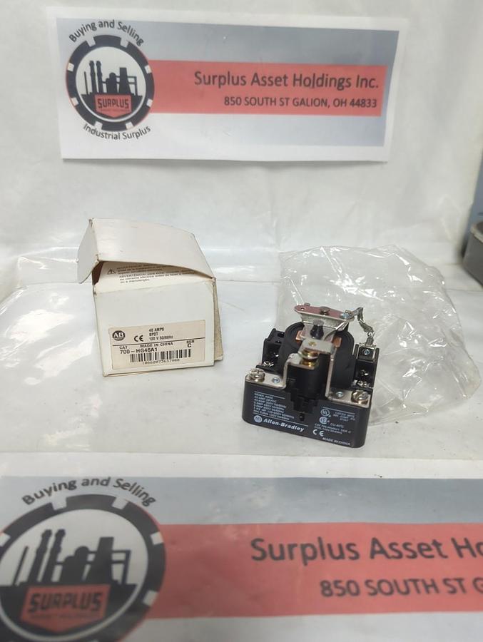 ALLEN BRADLEY,700-HG46A1,CONTROL RELAY SERIES C 40 AMP 120V 50/60HZ NOS