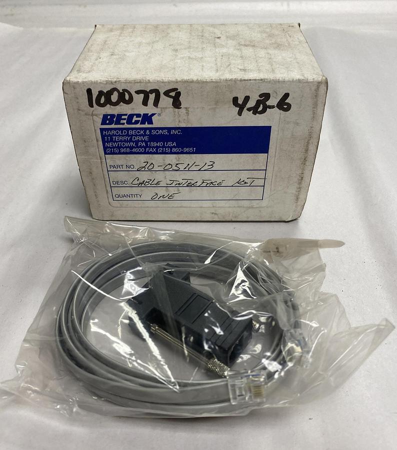Beck,20-0511-13,Cable Interface Kit NOS