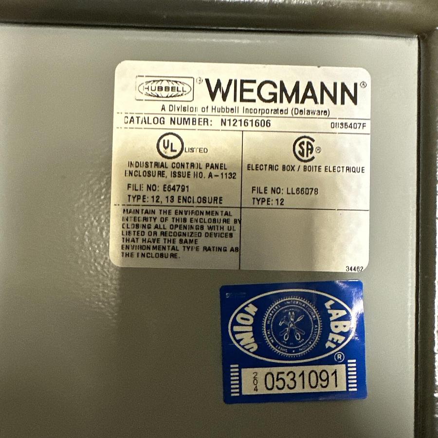 Wiegmann,N12161606,Enclosure 16x16x6