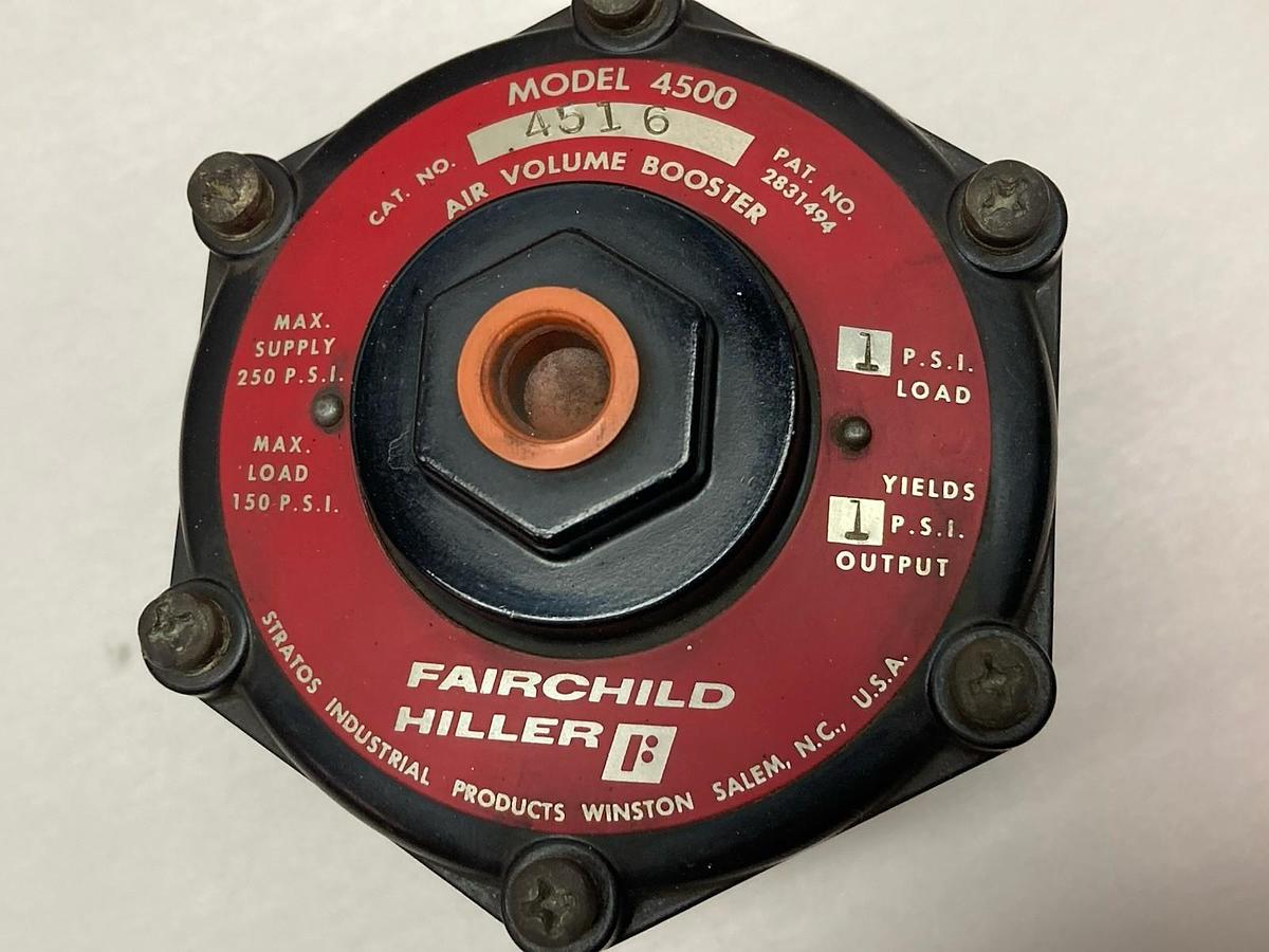 Used Fairchild,Model 4500 4516,Air Volume Booster 250PSI Max Supply