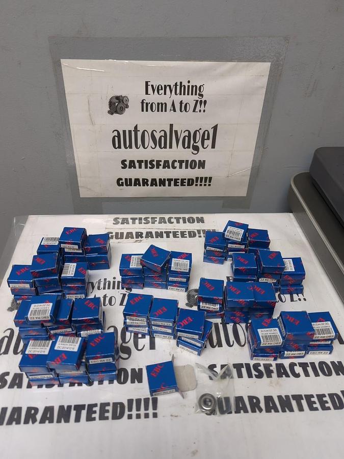 EBC,R4 ZZ,SHIELDED MINIATURE BEARING 1/4 INCH BORE 5/8 INCH OD LOT OF 100 NOS