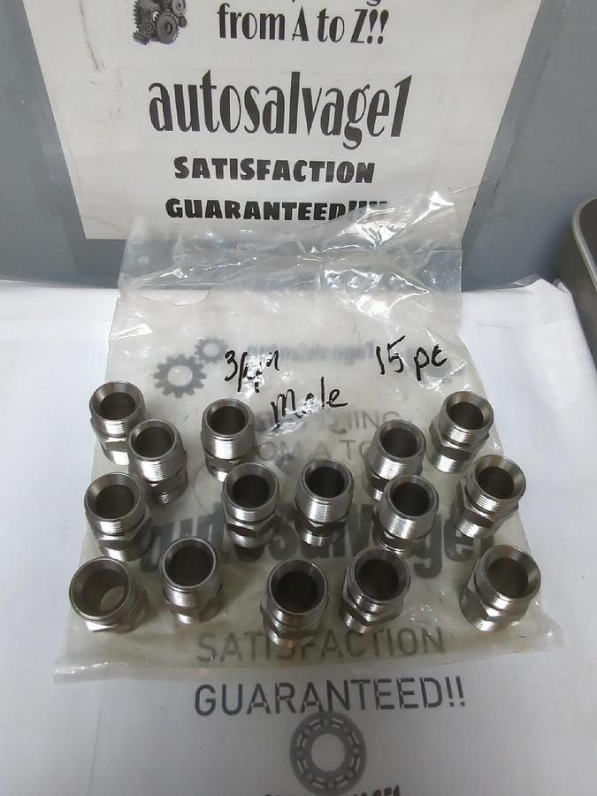 UNBRANDED,3/4 IN X3/4 IN,MALE PIPE UNION ADAPTER LOT OF 15 NOS